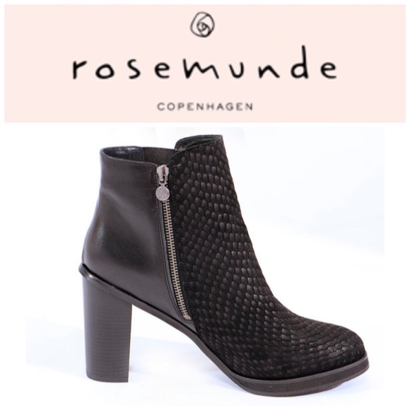 Rosemunde Copenhagen Shoes - Rosemunde Copenhagen leather ankle boot croc